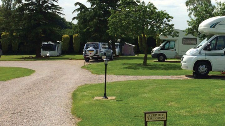 One of the caravan parks near Leeds.