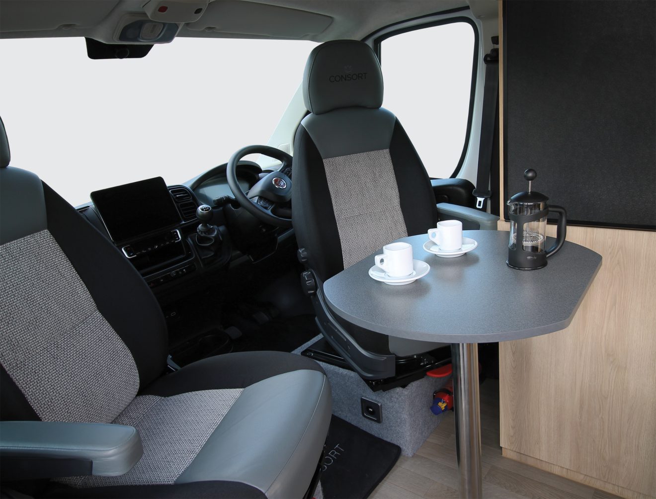 The dinette on the COVE.