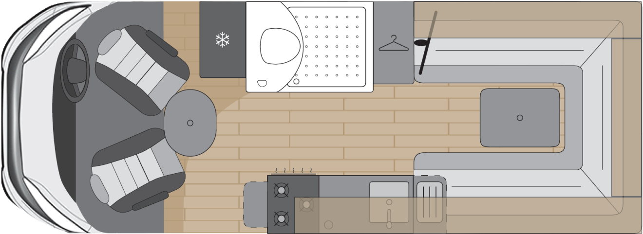 The daytime floorplan of the OSLO.
