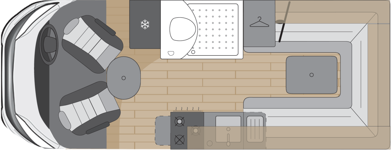 The daytime floorplan of the PACE.