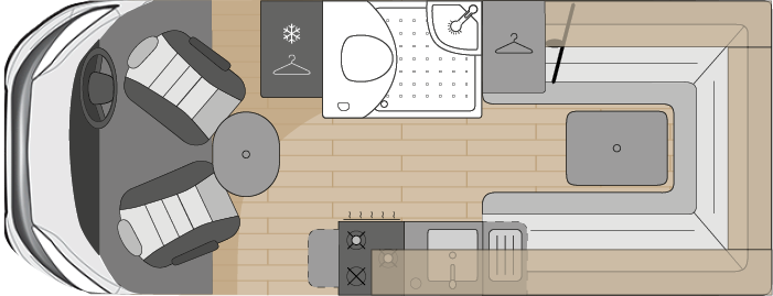 The daytime floorplan of the PACE.