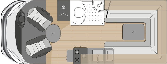 The daytime floorplan of the REEF.