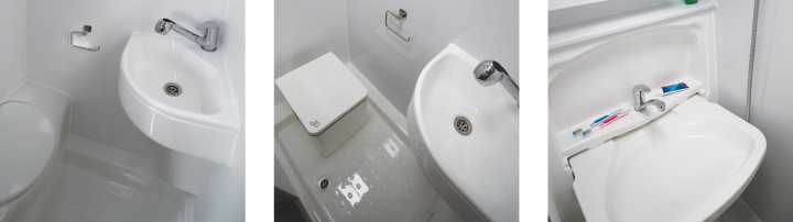 Consort motorhome washroom options.