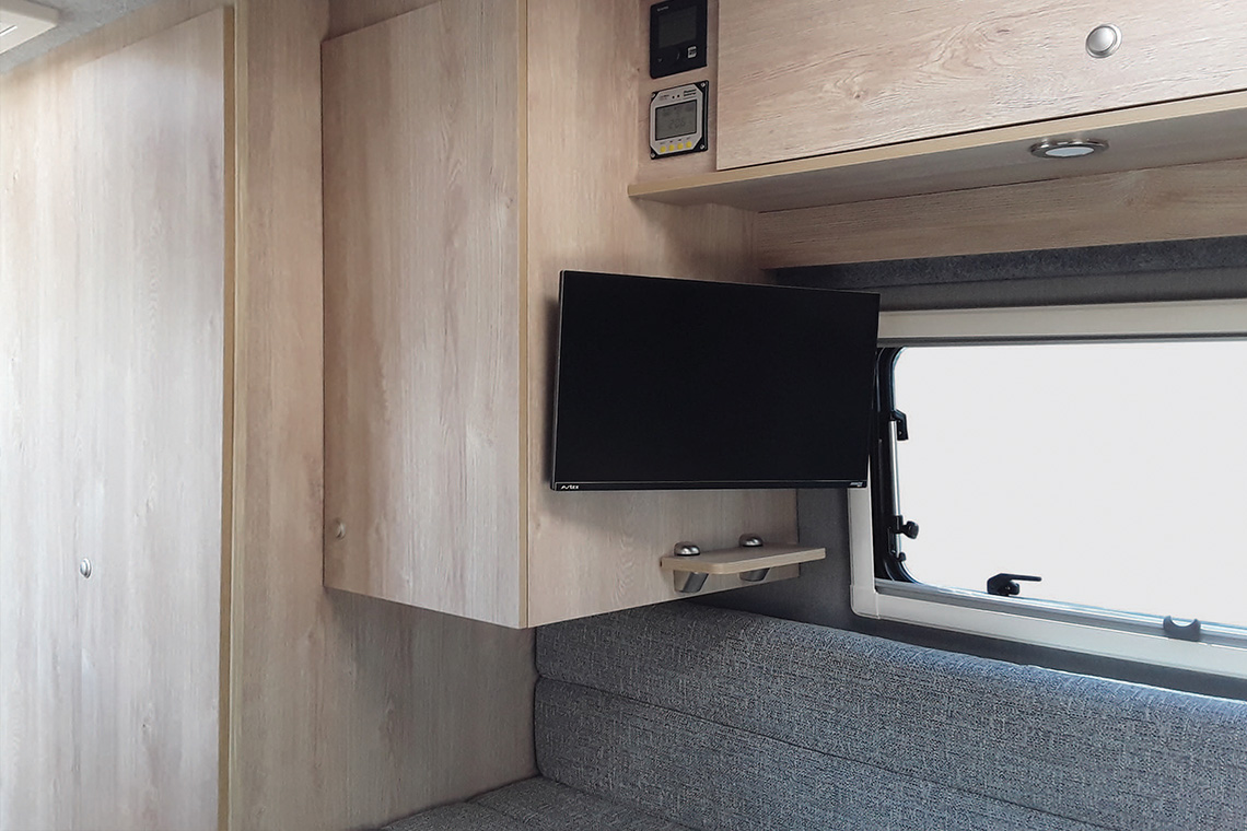 The interior ot the PACE motorhome.